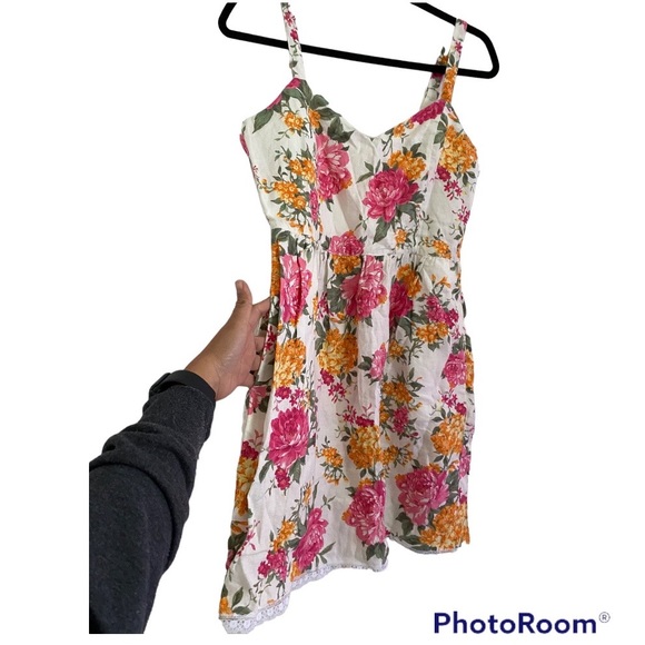 Cynthia Rowley Floral Sleeveless Mini dress 100% cotton: size 8 - Picture 2 of 7